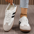 Damen nan Retro-Laufschuh mit Veloursleder-Details, Kontraststreifen und rutschfester Gummilaufsohle R&B