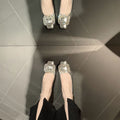 Damen Glamouröse Pumps mit funkelnder Strassschnalle R&B