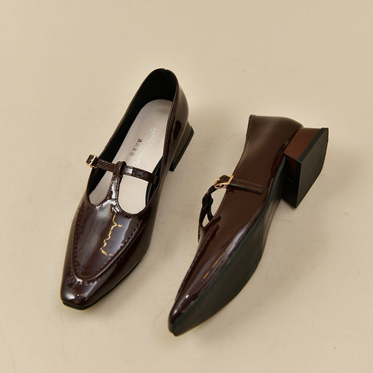 Damen elegante Mary Jane Pumps mit modischem Blockabsatz R&B