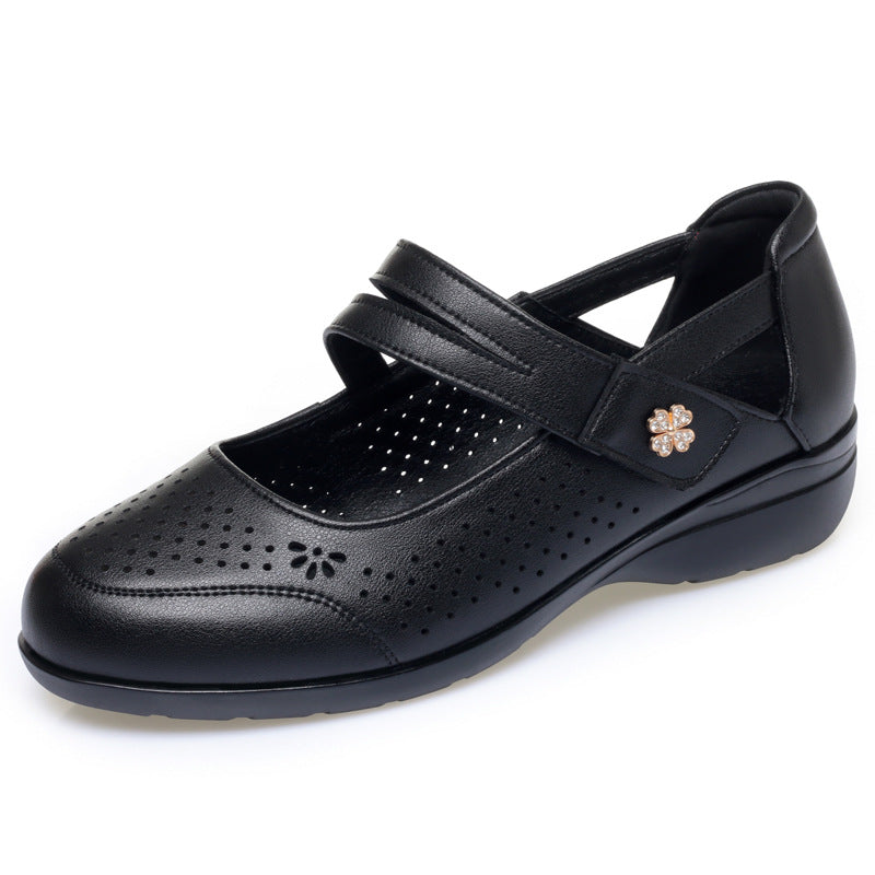 Damen Komfortable Ballerinas mit atmungsaktivem Design und praktischem Riemen R&B