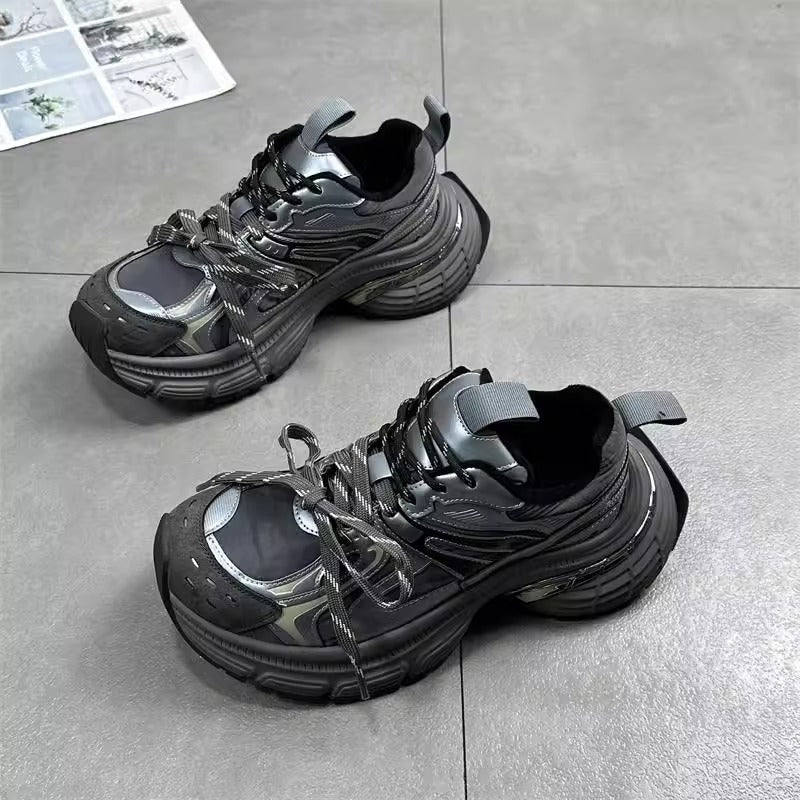 Damen modische und komfortable Sneakers mit dämpfender Sohle und sportlichem Design R&B