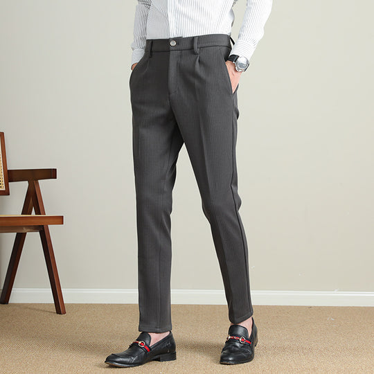 Herren Moderne Business-Hose mit eleganter Nadelstreifenoptik R&B