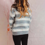 R&B | Gestreifter Strickpullover im Modernen Stil
