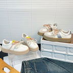 Damen Komfortable Sneaker mit praktischem Plateau und farbigen Schnürsenkeln R&B