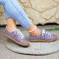 Damen Sneakers mit buntem Ethno-Muster und rutschfester Sohle R&B