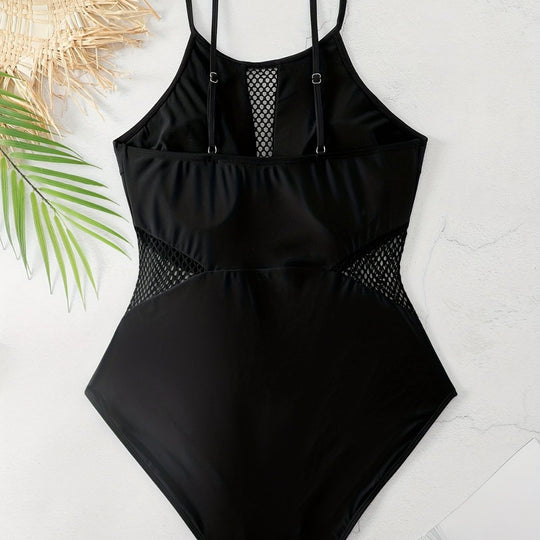 Damen Sportlicher Einteiler Badeanzug R&B