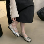 Damen elegante Mary Jane Ballerinas mit modischen Riemchen R&B
