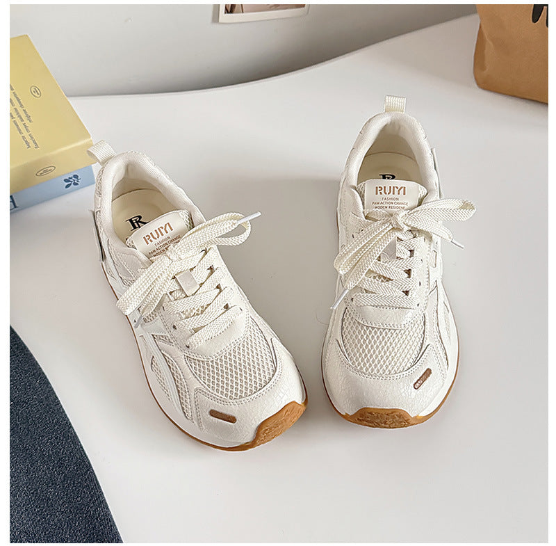 Damen Sportliche Sneakers mit atmungsaktiver Mesh-Oberfläche