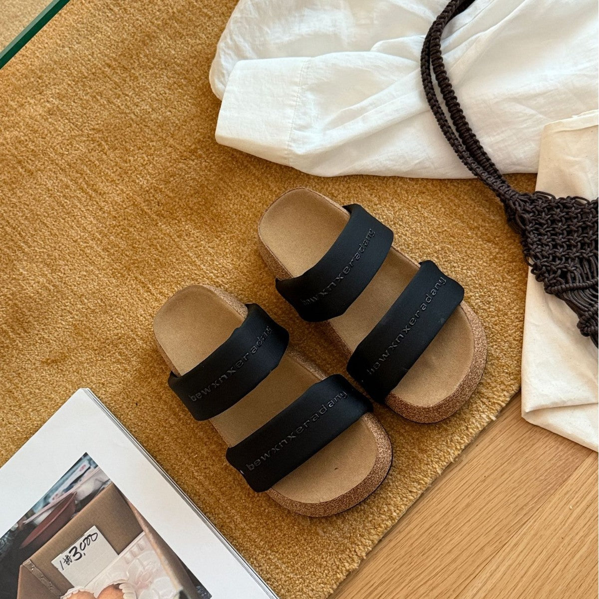Damen Komfortable Badesandalen mit anatomisch geformtem Fußbett und rutschfester Sohle