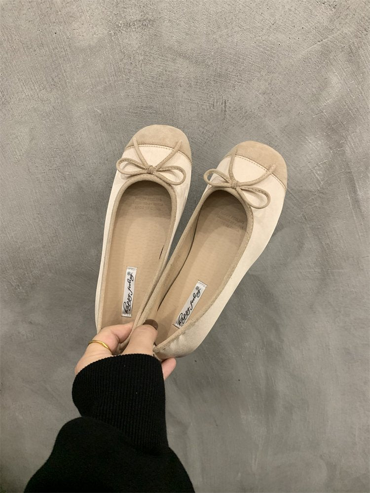 Damen Ballerinas mit zierlichem Schleifenakzent und weichem Innenfutter R&B