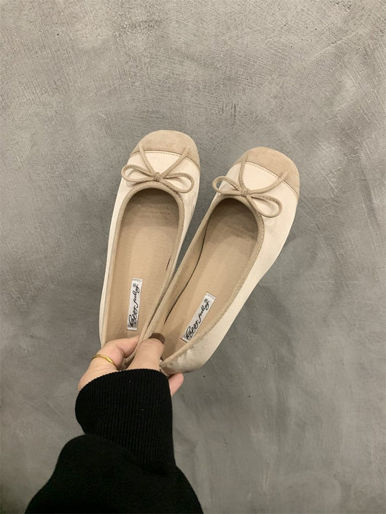 Damen Ballerinas mit zierlichem Schleifenakzent und weichem Innenfutter R&B