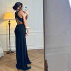 Damen Maxi-Kleid mit verführerischem Schnitt und modischen Cut-Outs R&B