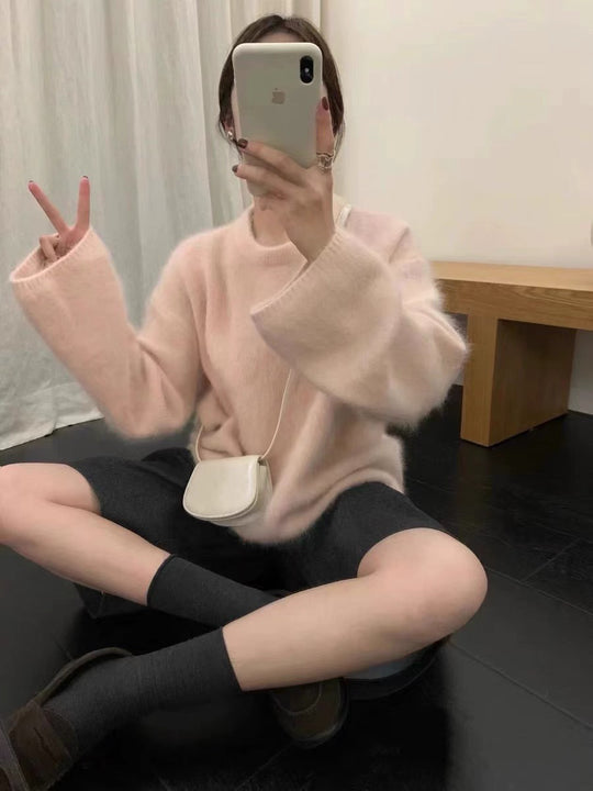 Damen kuscheliger Pullover mit Boxy-Schnitt R&B