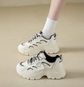 Damen Sportliche Chunky Sneakers mit atmungsaktiver Sohle und eleganten Designelementen