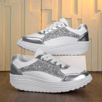 Damen Sneaker mit glitzernden Akzenten und bequemer Sohle