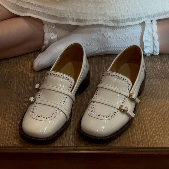 Damen Ballerinas mit dekorativen Strassdetails und komfortablem Riemchen R&B
