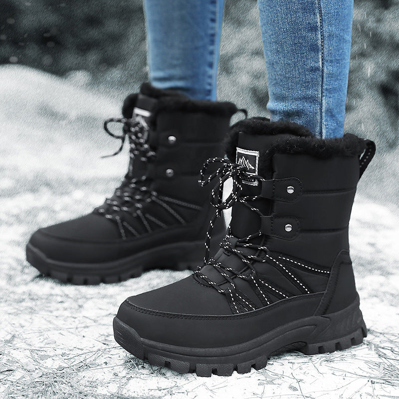 Damen Gefütterte Winterstiefel mit rutschfester Sohle und isolierender Polsterung R&B