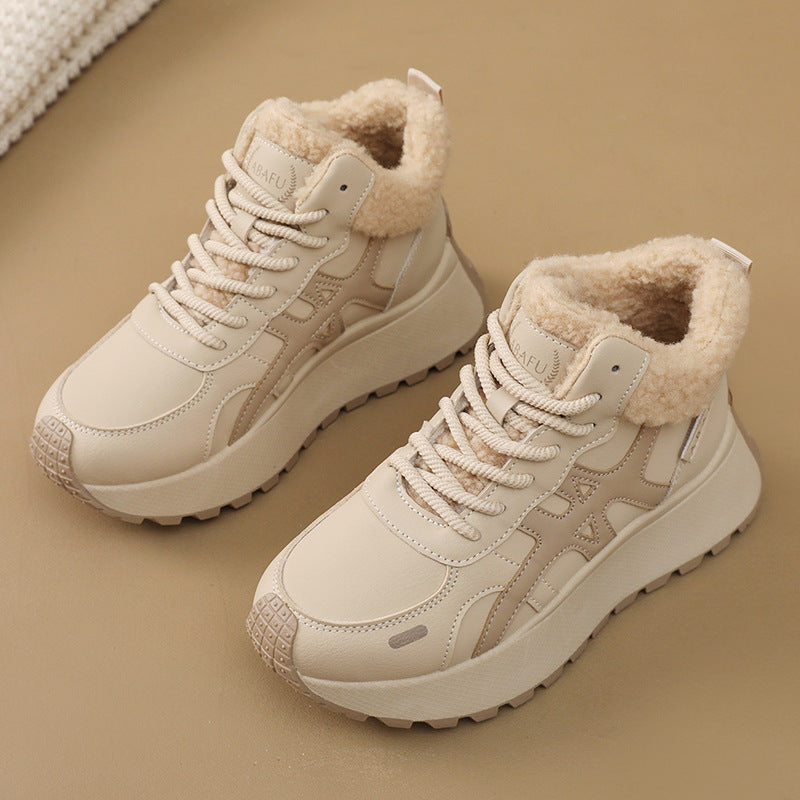 Damen Sneakers mit warmem Fleece-Futter und dämpfender Laufsohle R&B