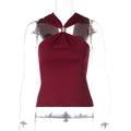 Damen Elegantes Crop-Top mit innovativem Halterdesign R&B
