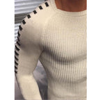 Herren strukturierter Pullover mit modernem Schnitt und kreativen Details R&B