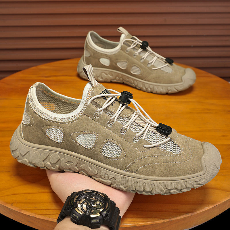 Damen Outdoor-Sneaker mit atmungsaktiver Oberflächenstruktur und dämpfender Sohle R&B