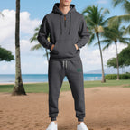 Herren Freizeit-Sweatset mit praktischen Taschen und Kordelzug R&B