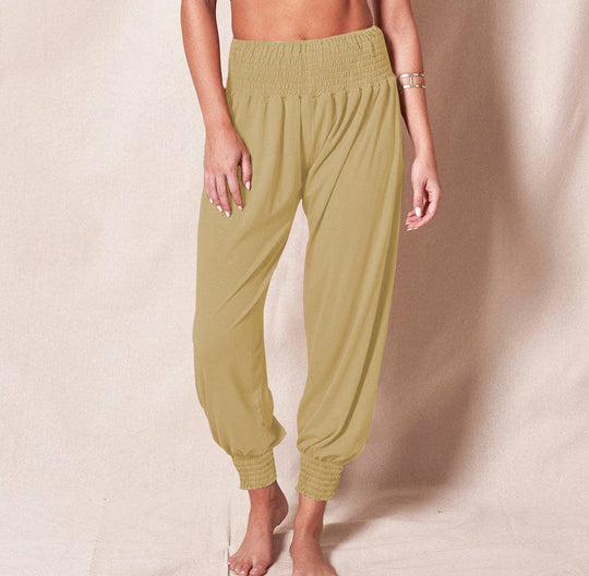 Damen Bequeme Freizeithose mit elastischem Bund und schmalen Bündchen R&B