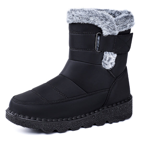Damen Warmgefütterte Winterstiefel mit rutschfester Sohle und verstellbarem Riemen R&B