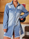 R&B | Zerrissene Jeansjacke für Frauen - Stylisch und Lässig