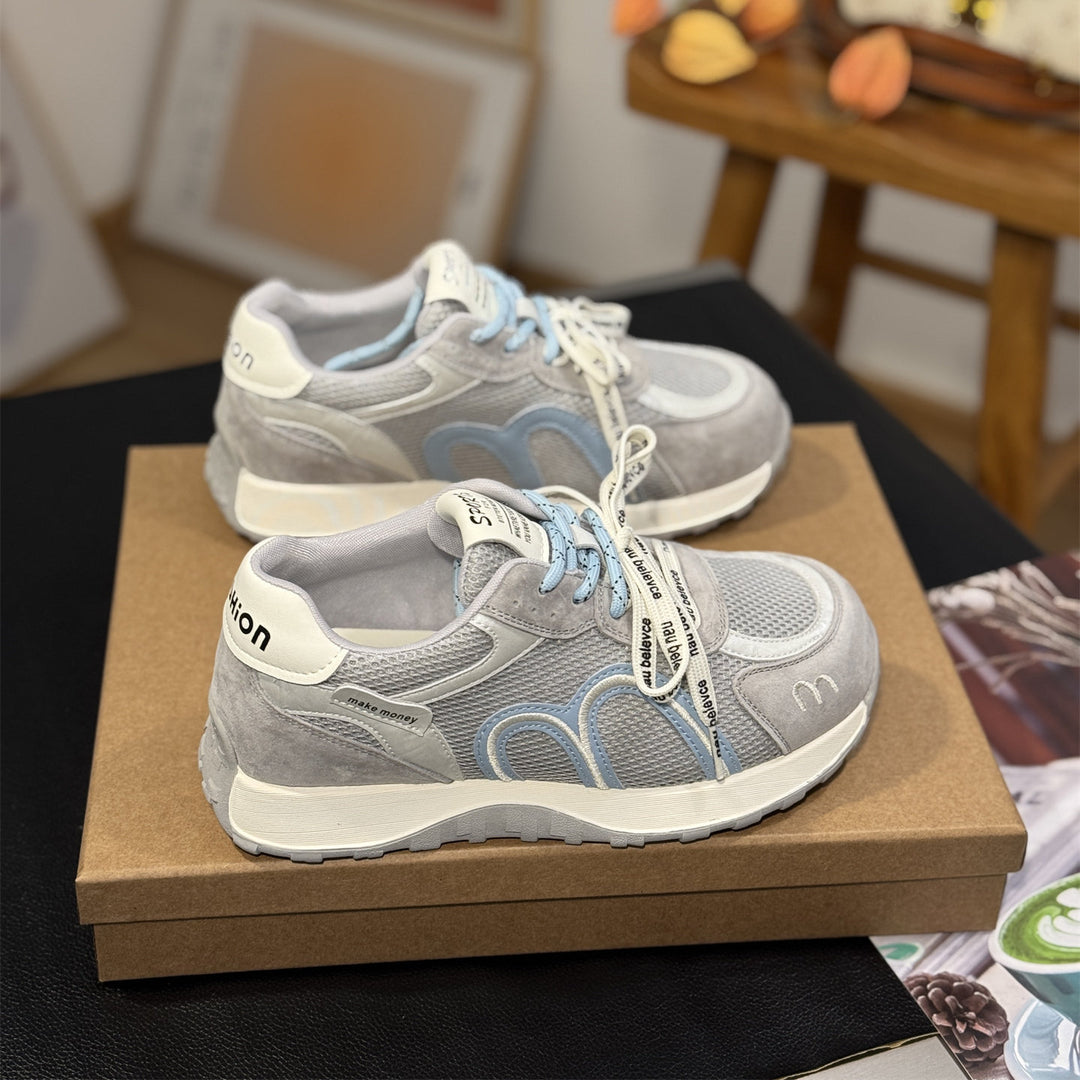 Damen Sportliche Sneakers mit atmungsaktiver Mesh-Oberfläche und bequemer Dämpfung R&B