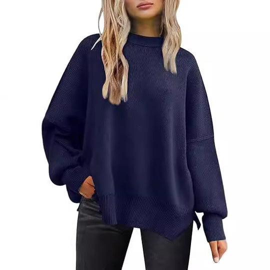 Damen lockerer Strickpullover R&B