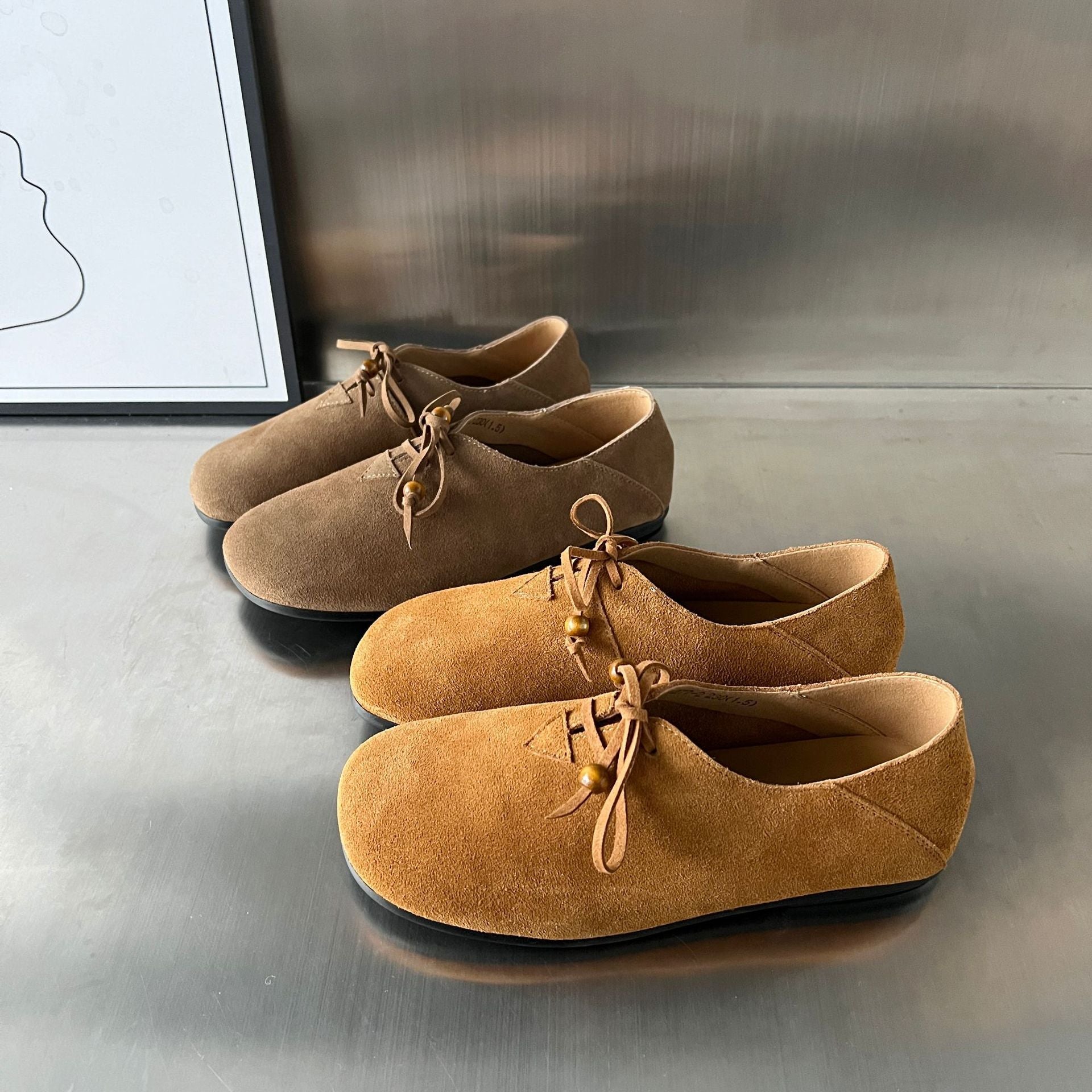 Damen Mokassins mit bequemer Innensohle und modischem Schnürdesign R&B