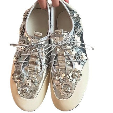 Damen modische Sneaker mit floralem Dekor R&B