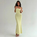 Damen Elegantes Sommerkleid mit zarten Blumenmuster und fließendem Schnitt R&B