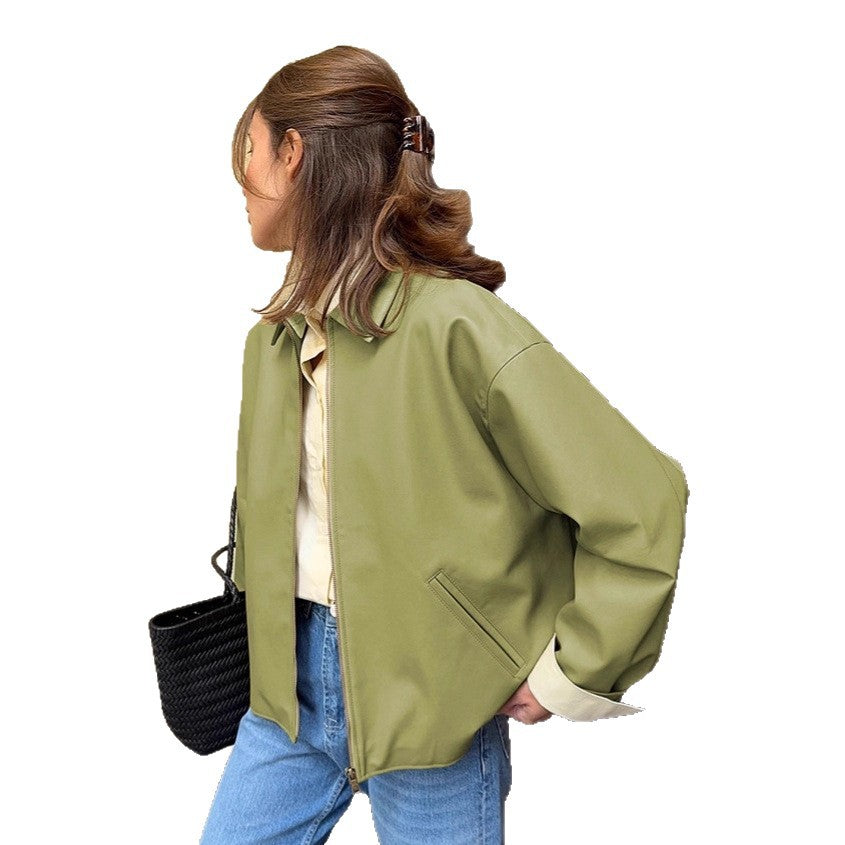 Damen Oversized Übergangsjacke aus leichtem Material mit kontrastierenden Ärmeln R&B