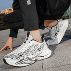 Damen Sportliche Sneaker mit stylishem Flame-Design und atmungsaktiver Mesh-Oberfläche