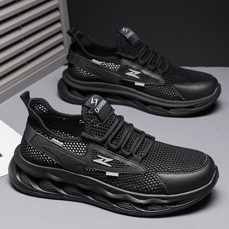 Damen Sportliche Laufsneaker mit atmungsaktivem Mesh-Obermaterial und dämpfender Sohle R&B