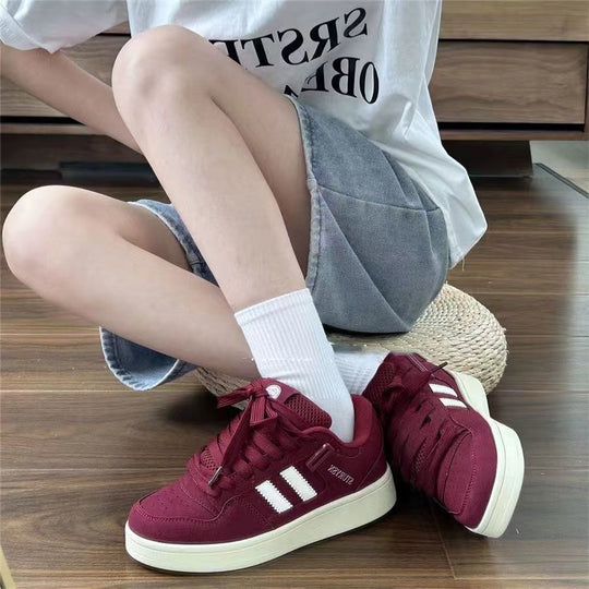 Damen Sneakers im urbanen Retro-Stil mit gepolsterter Innensohle und rutschfester Laufsohle R&B
