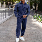 Herren Freizeit Set mit strukturiertem Oberteil und passenden Jogginghosen R&B