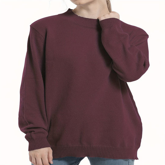 Damen Grobstrickpullover mit schmalem Rollkragen und modernem Schnitt R&B