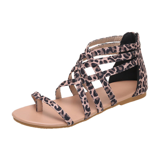 Damen Sommerliche Zehentrenner Sandalen mit floralem Design R&B