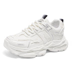 Damen Sportliche Sneakers mit stoßdämpfendem Sohlenprofil und atmungsaktivem Obermaterial
