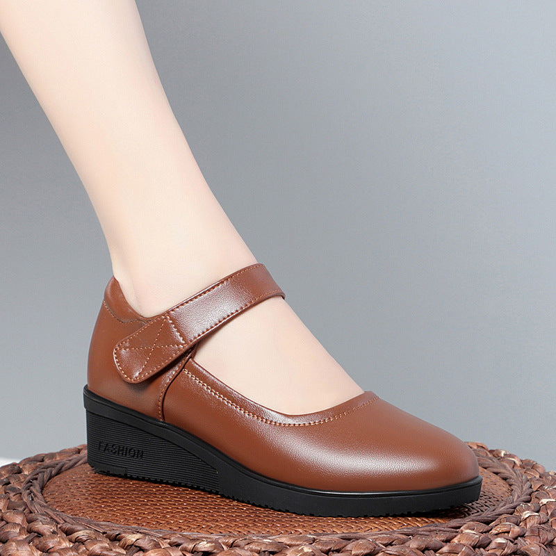 Damen bequemes Mary Jane Schuhwerk mit elegantem Riemen und flexiblem Absatz R&B
