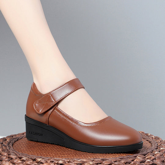 Damen bequemes Mary Jane Schuhwerk mit elegantem Riemen und flexiblem Absatz R&B