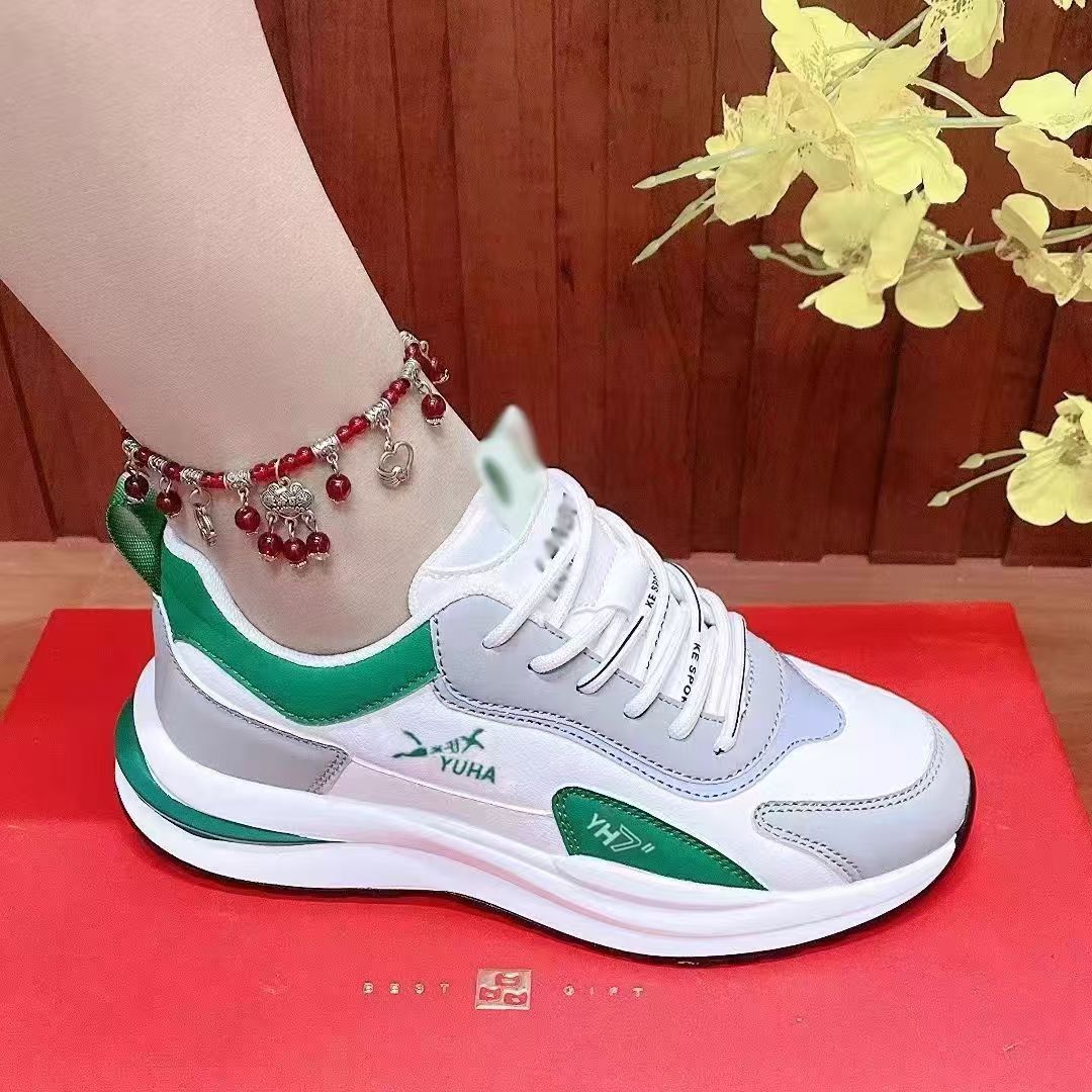 Damen Modische Fitness-Sneaker mit gepolsterter Sohle und atmungsaktivem Obermaterial R&B