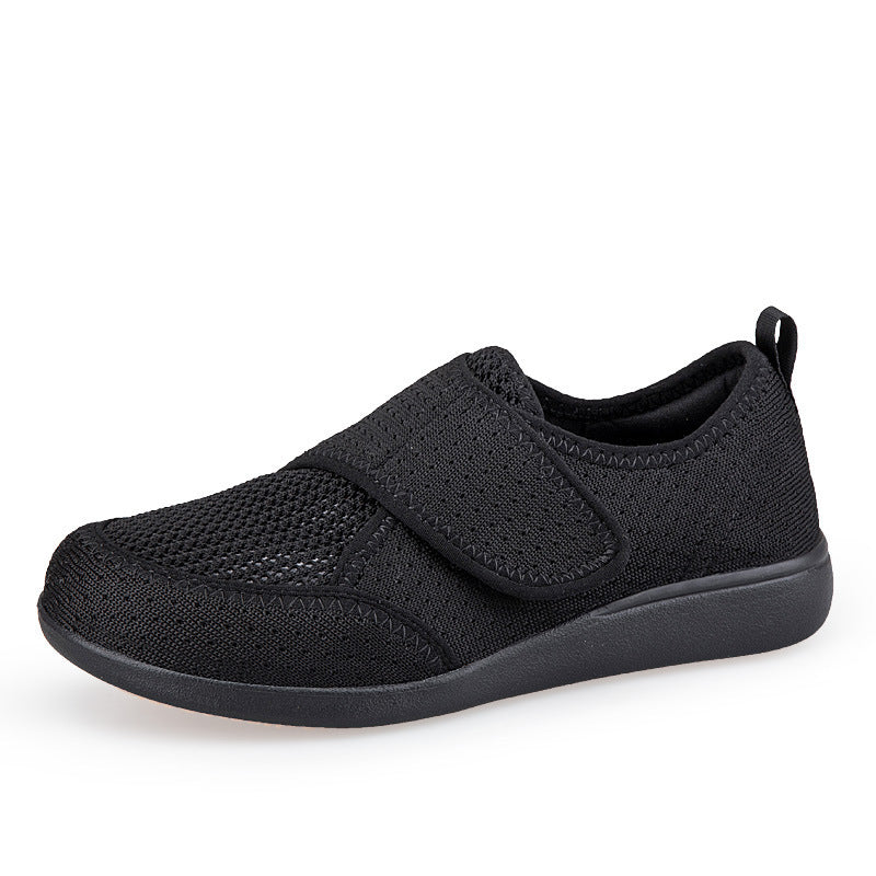 Herren nan orthopädischer Pantoffel mit verstellbarem Klettverschluss, atmungsaktivem Mesh und stoßdämpfender Schaumstoffsohle R&B