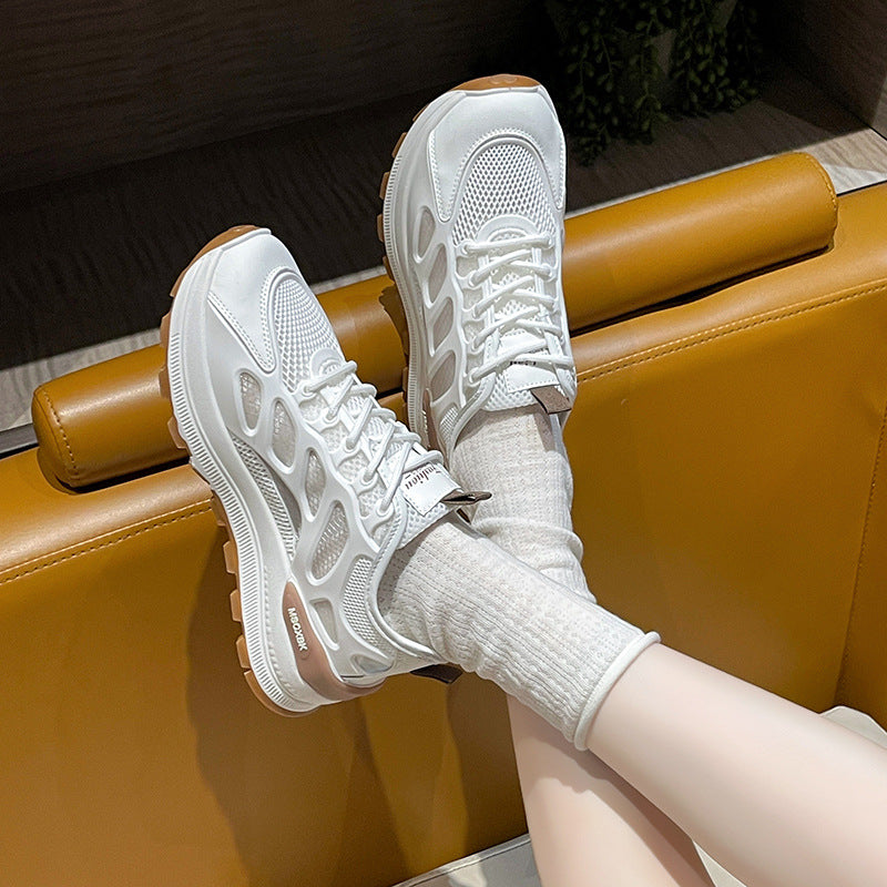 Damen Sportliche Laufschuhe mit atmungsaktiver Mesh-Konstruktion und dämpfender Sohle R&B