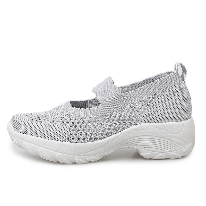 Damen Atmungsaktive Freizeitschuhe mit elastischem Schnürsystem