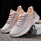 Damen Sportliche Leichtgewicht Sneakers mit atmungsaktiver Mesh-Oberfläche R&B