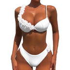 Damen Triangel-Bikini mit floralen Applikationen und elegantem Design R&B